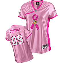 Minnesota Vikings 09 Breast Cancer Awareness Pink Fashion Jersey