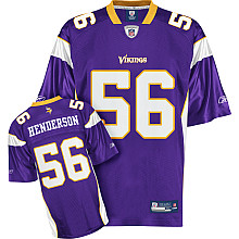Minnesota Vikings 56# E.J. Henderson purple