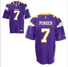 Minnesota Vikings 7# Christian Ponder Purple Color Jersey