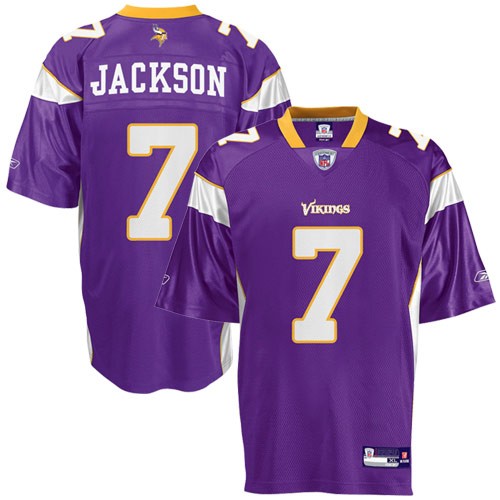 Minnesota Vikings 7# Tarvaris Jackson purple
