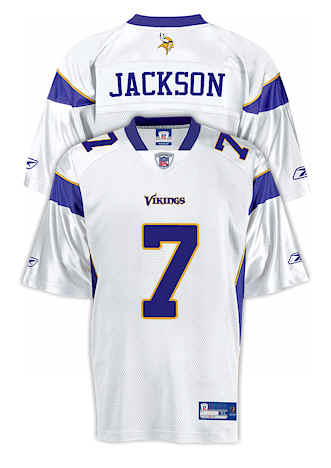 Minnesota Vikings 7# Tarvaris Jackson white