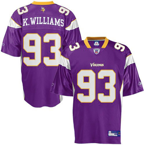 Minnesota Vikings 93 Kevin Williams Purple Football Jersey