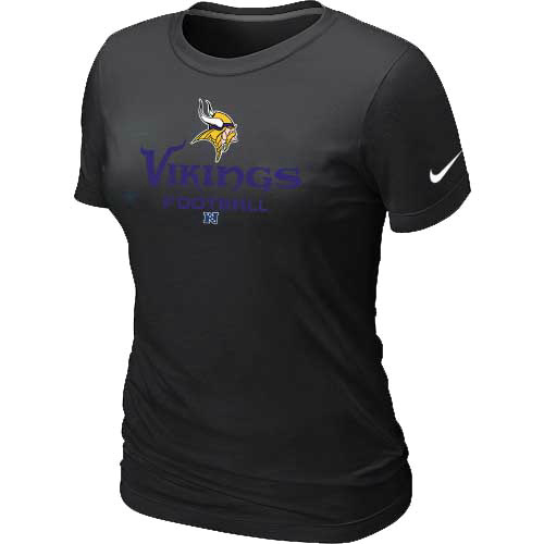 Minnesota Vikings Black Women's Critical Victory T-Shirt
