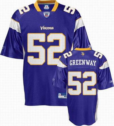 Minnesota Vikings Jersey #52 Chad Greenway Jersey Purple