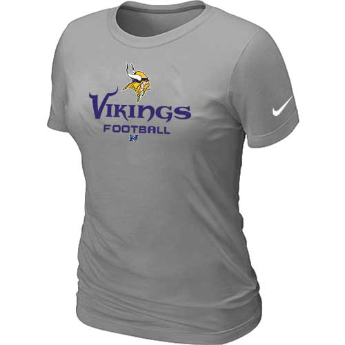 Minnesota Vikings L.Grey Women's Critical Victory T-Shirt