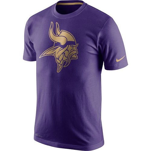 Minnesota Vikings Nike Purple Championship Drive Gold Collection Performance T-Shirt