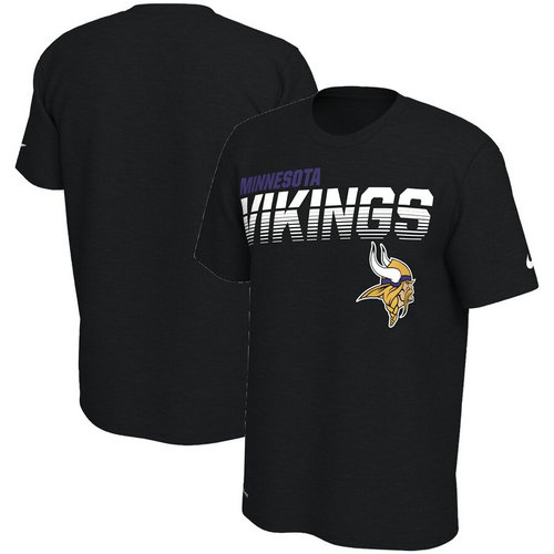 Minnesota Vikings Nike Sideline Line Of Scrimmage Legend Performance T-Shirt Black