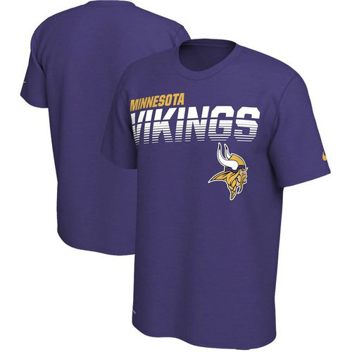Minnesota Vikings Nike Sideline Line Of Scrimmage Legend Performance T-Shirt Purple