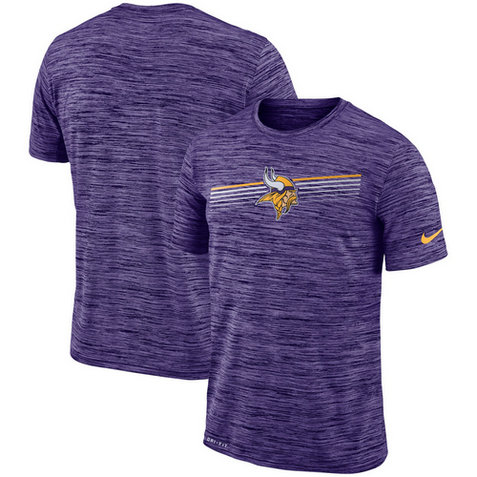 Minnesota Vikings Nike Sideline Velocity Performance T-Shirt Heathered Purple