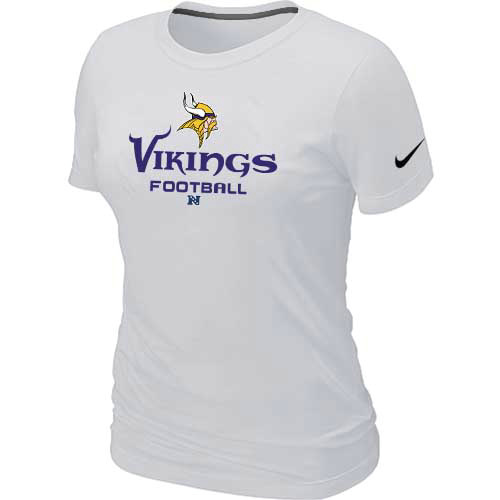 Minnesota Vikings White Women's Critical Victory T-Shirt