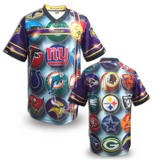 Minnesota Vikings blank fashion NFL jerseys(3)