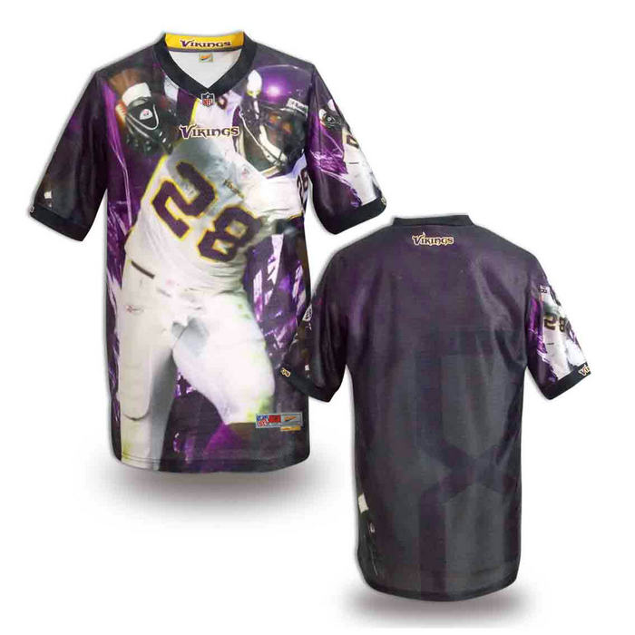 Minnesota Vikings blank fashion NFL jerseys(6)