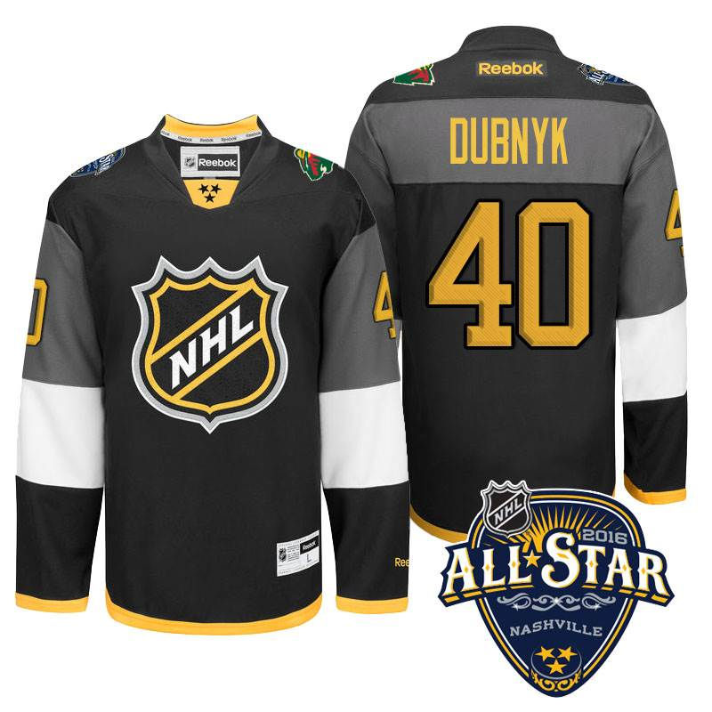 Minnesota Wild 40 Devan Dubnyk Black 2016 All Star NHL Jersey