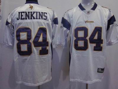 Minnesota vikings #84 jenkins white color jersey