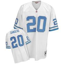 Mitchell & Ness Detroit Lions 1996 #20 Barry Sanders Authentic Throwback Jersey white