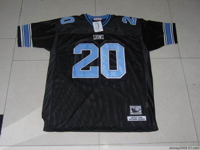 Mitchell-Ness Detroit Lions 1994 #20 Barry Sanders Throwback black Jersey