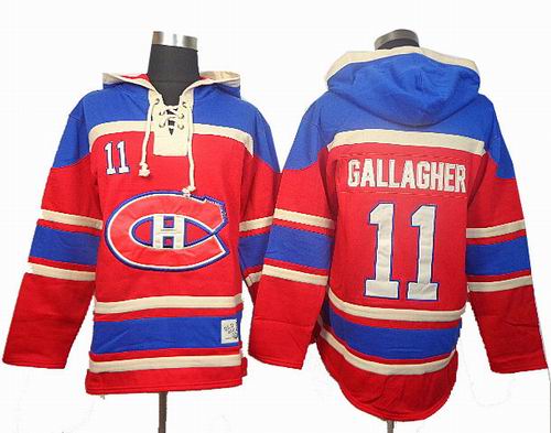 Montreal Canadiens #11 Brendan Gallagher red hoody