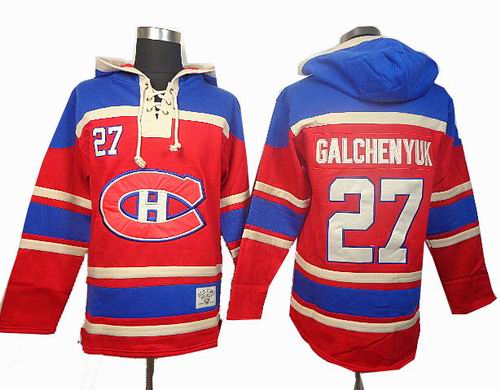 Montreal Canadiens #27 Alex Galchenyuk red hoody