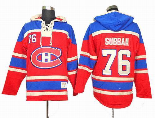 Montreal Canadiens #76 P.K. Subban red Hoody