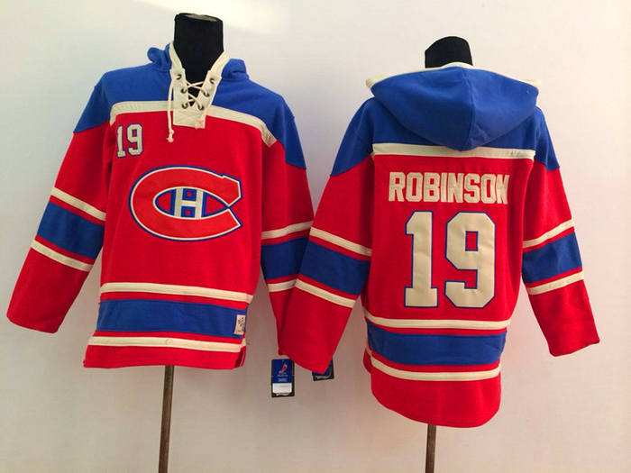 Montreal Canadiens 19 Robinson Red NHL hockey hoddies