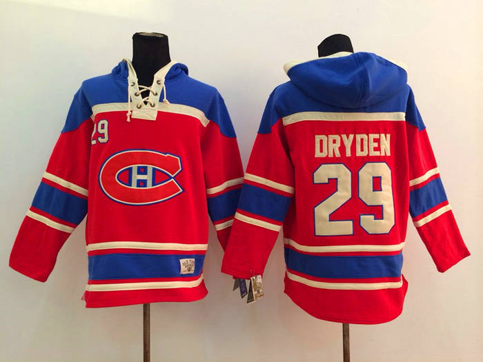 Montreal Canadiens 29 Dryden red NHL hockey hoddies