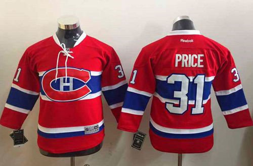 Montreal Canadiens 31 Carey Price CH Red Kid NHL Jersey