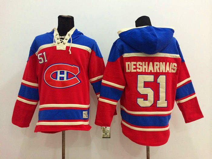 Montreal Canadiens 51 David Desharnais Red NHL hockey hoddies