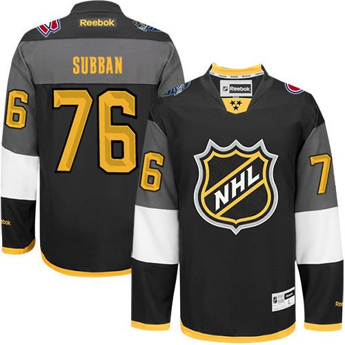 Montreal Canadiens 76 P.K Subban Black 2016 All Star NHL Jersey