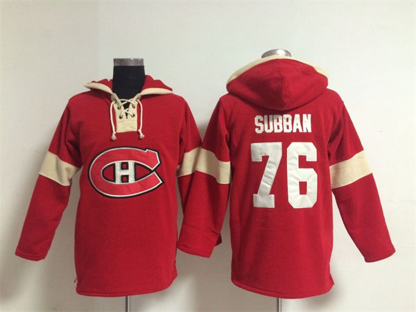 Montreal Canadiens 76 P.K Subban Red NHL Hockey Hoodies New style