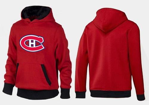 Montreal Canadiens Pullover Hoodie Red Black