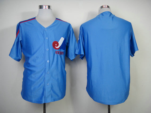 Montreal Expos 4 blue Throwback Mitchell and Ness MLB Jerseys
