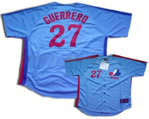 Montreal Expos Jersey #27 Vladimir Guerrero jerseys blue