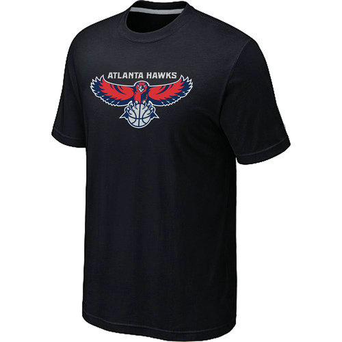 NBA Atlanta Hawks  Big Tall Primary Logo Black T Shirt