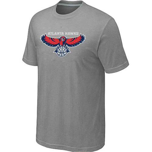 NBA Atlanta Hawks  Big Tall Primary Logo L.Grey T Shirt