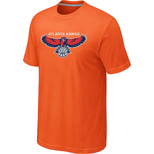NBA Atlanta Hawks  Big Tall Primary Logo Orange T Shirt