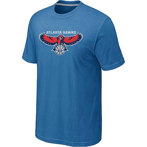 NBA Atlanta Hawks  Big Tall Primary Logo light Blue T Shirt