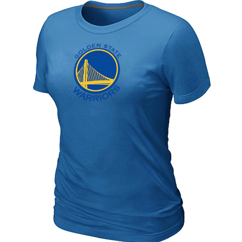 NBA Golden State Warriors Big Tall Primary Logo L.blue Women's T Shirt