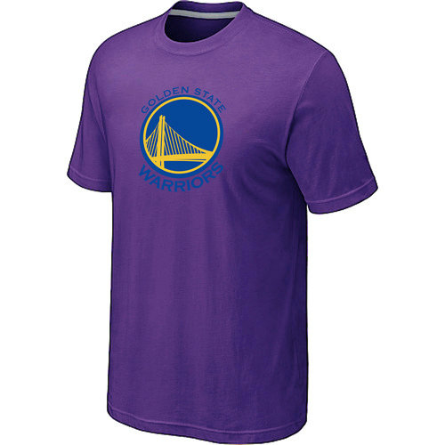NBA Golden State Warriors Big Tall Primary Logo Purple T Shirt