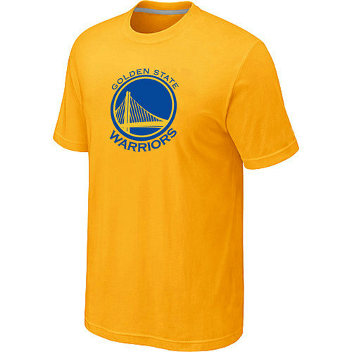 NBA Golden State Warriors Big Tall Primary Logo Yellow T Shirt