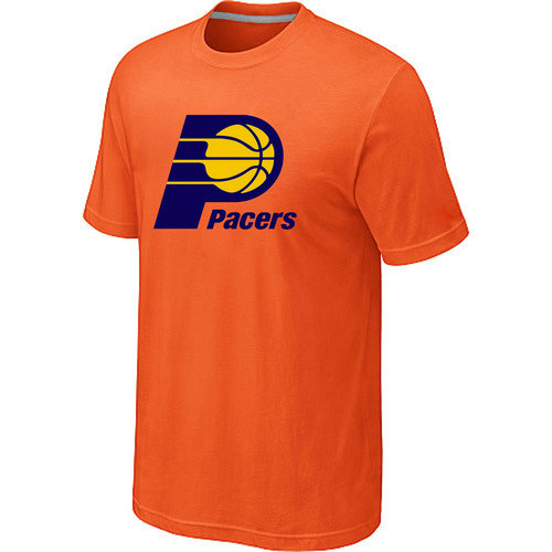 NBA Indiana Pacers Big Tall Primary Logo Orange T Shirt