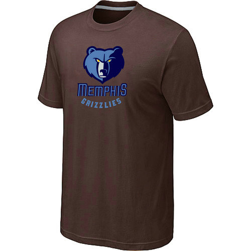 NBA Memphis Grizzlies Big Tall Primary Logo Brown T Shirt