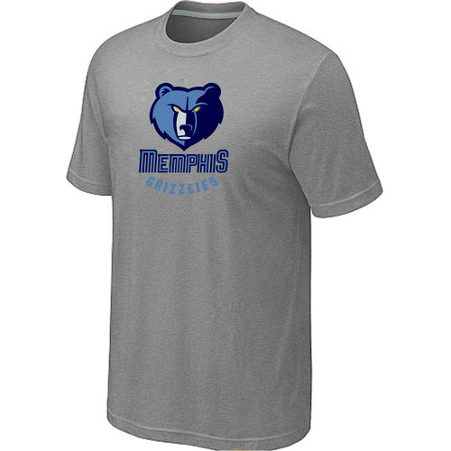 NBA Memphis Grizzlies Big Tall Primary Logo L.Grey T Shirt
