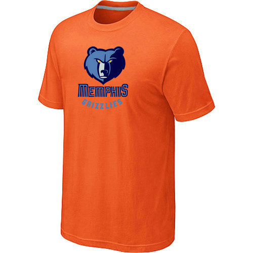 NBA Memphis Grizzlies Big Tall Primary Logo Orange T Shirt
