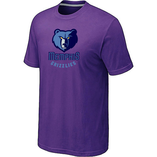NBA Memphis Grizzlies Big Tall Primary Logo Purple T Shirt