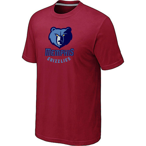 NBA Memphis Grizzlies Big Tall Primary Logo Red T Shirt