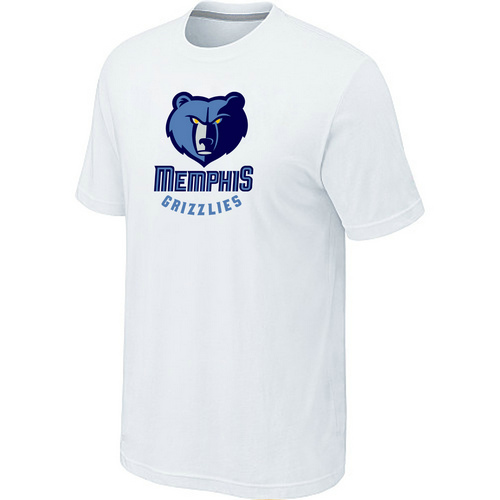 NBA Memphis Grizzlies Big Tall Primary Logo White T Shirt