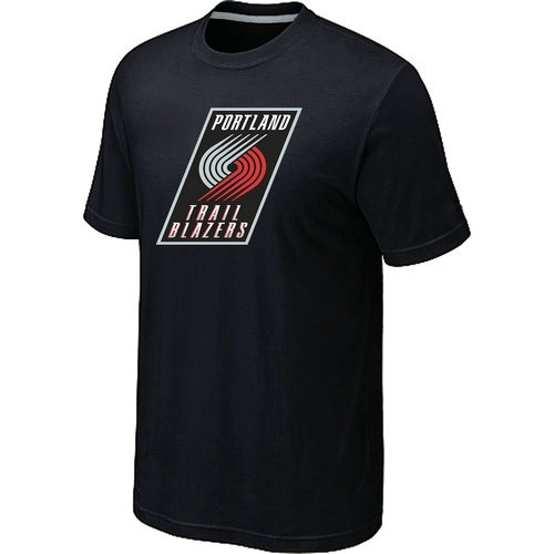 NBA Portland Trail Blazers Big Tall Primary Logo Black TShirt