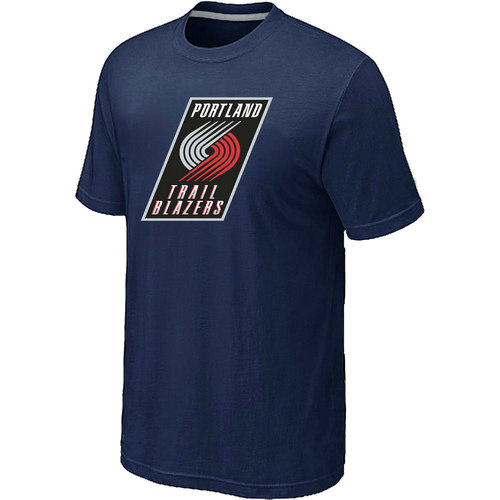 NBA Portland Trail Blazers Big Tall Primary Logo D.Blue T Shirt