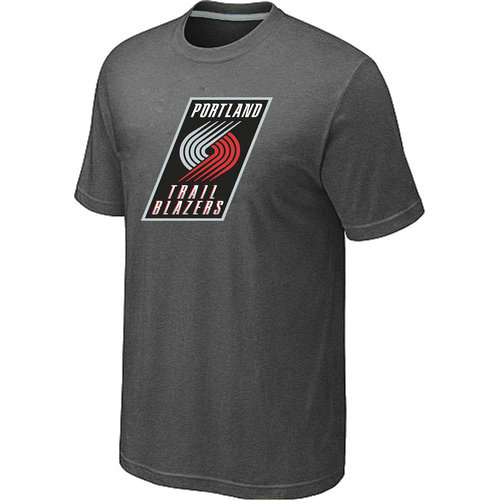 NBA Portland Trail Blazers Big Tall Primary Logo D.Grey T Shirt
