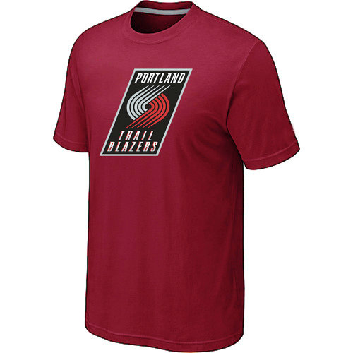 NBA Portland Trail Blazers Big Tall Primary Logo Red T Shirt